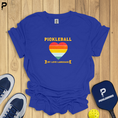 Pickleball My Love Language Pickleball T-shirt For Women - Back View