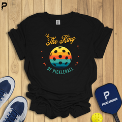 The King Of Pickleball T-shirt for Men - PickleGenes Pickleball T-Shirt