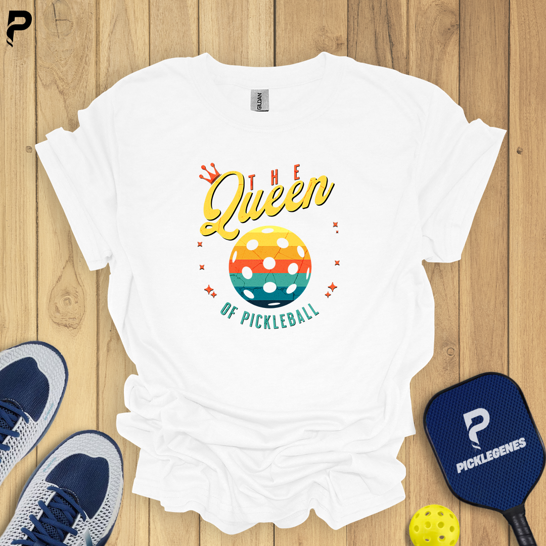 The Queen Of Pickleball T-shirt - Pickleball T-Shirt Design 6
