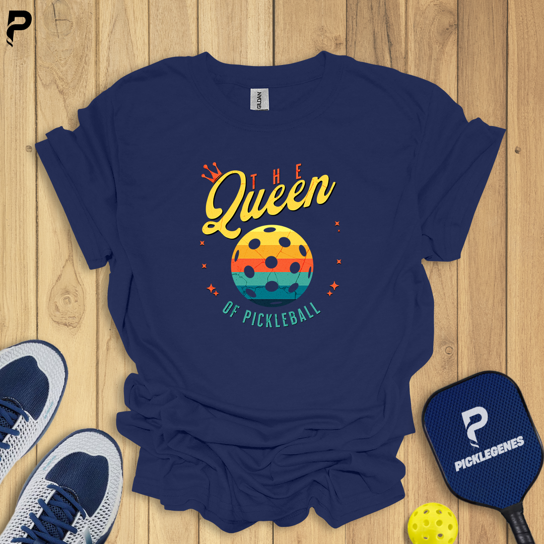 The Queen Of Pickleball T-shirt - Pickleball T-Shirt Design 5