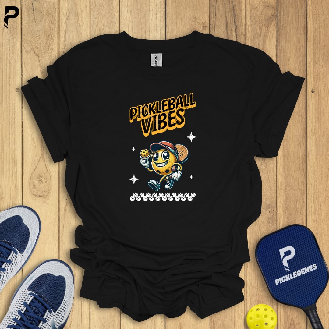 Pickleball Vibes Animated Funny Pickleball T-shirt for Pickleball Players - Pickleball T-Shirt Design 6