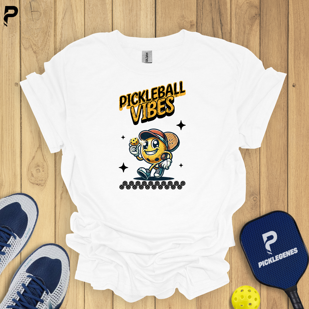 Pickleball Vibes Animated Funny Pickleball T-shirt for Pickleball Players - Pickleball T-Shirt Design 7