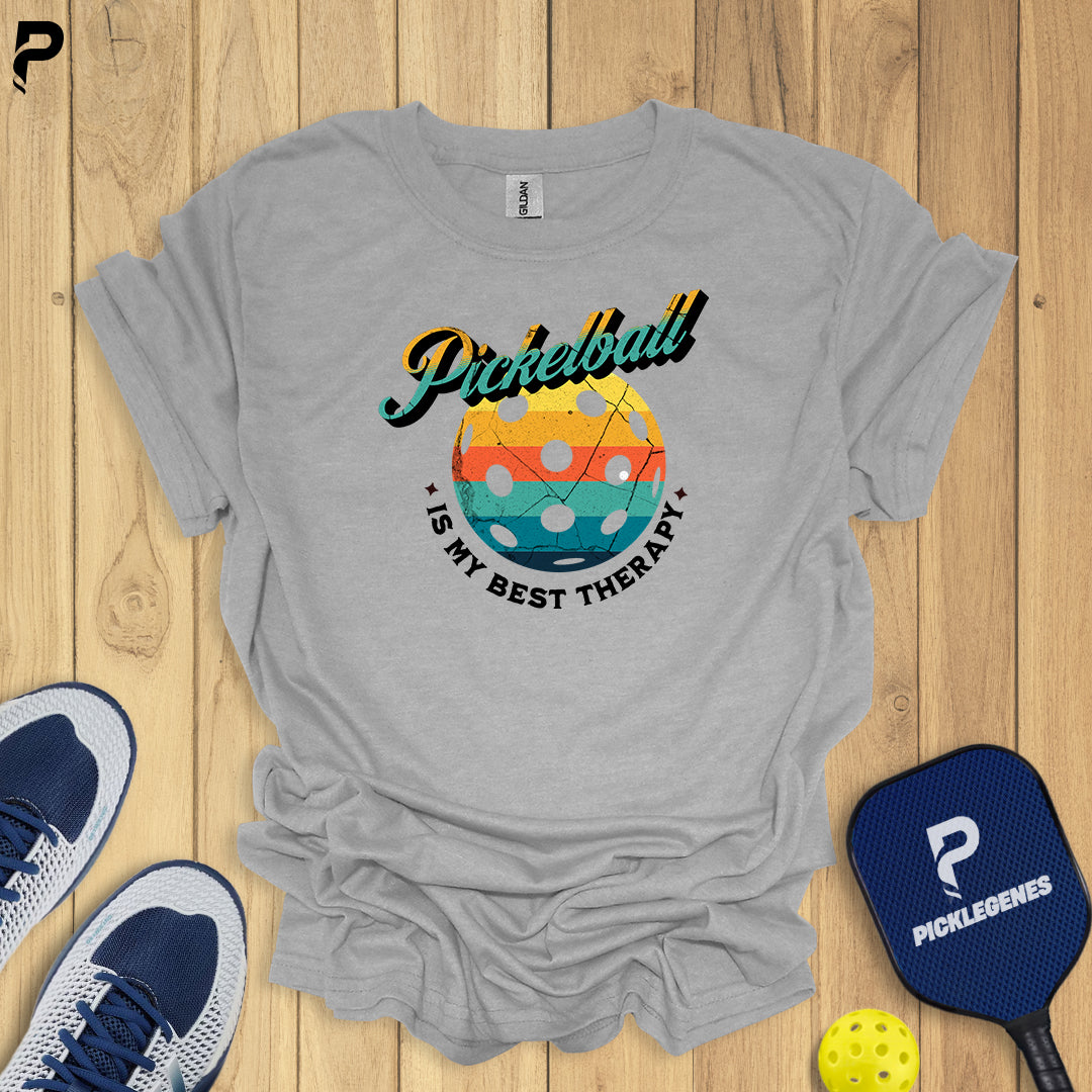 Pickleball Is My Best Therapy Funny Pickleball T-shirt - PickleGenes Pickleball T-Shirt