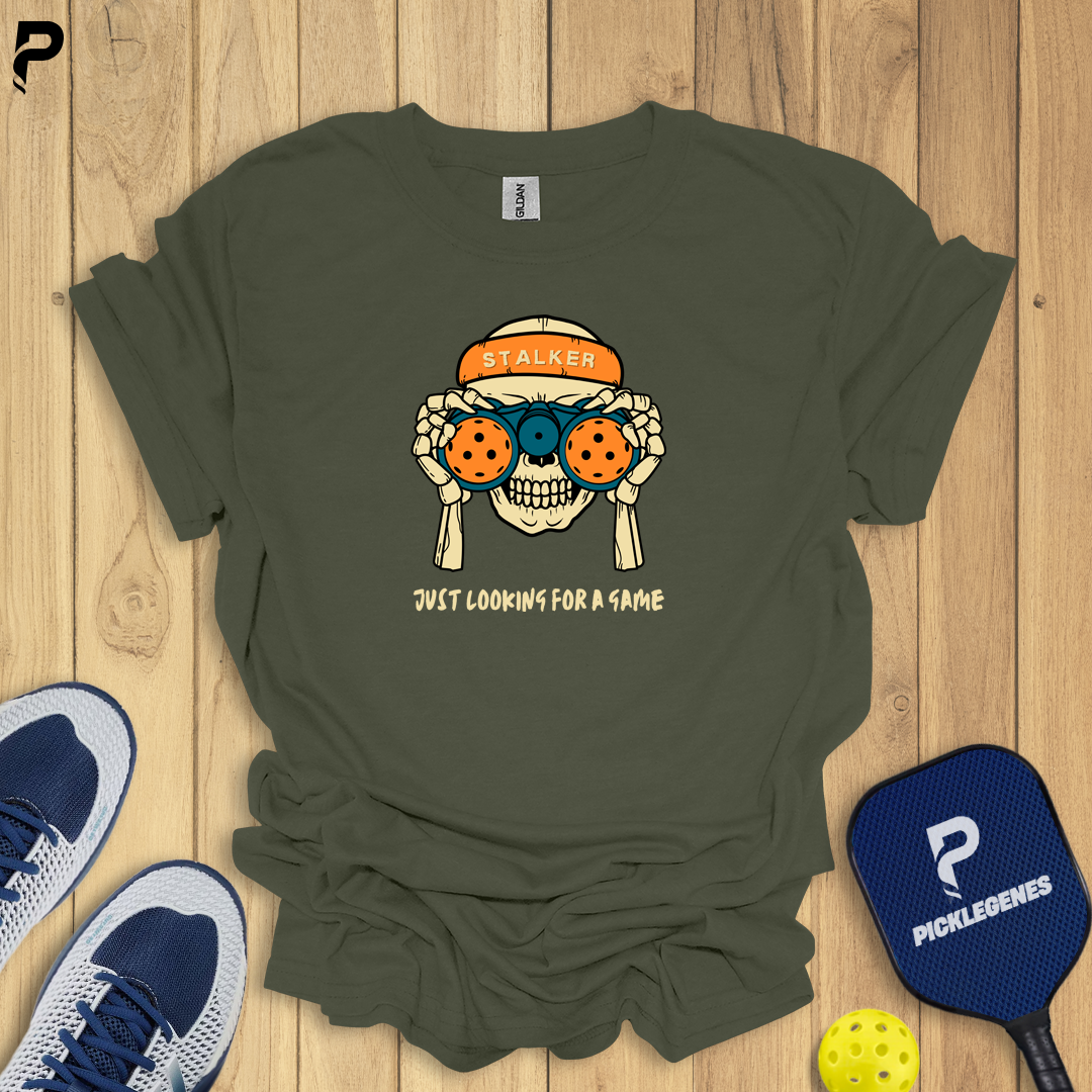 Stalker Just Looking Pickleball T-shirt - Pickleball T-Shirt Design 4