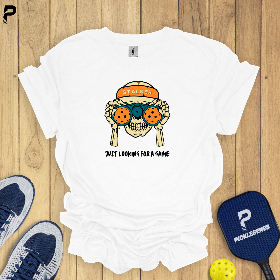 Stalker Just Looking Pickleball T-shirt - Back View