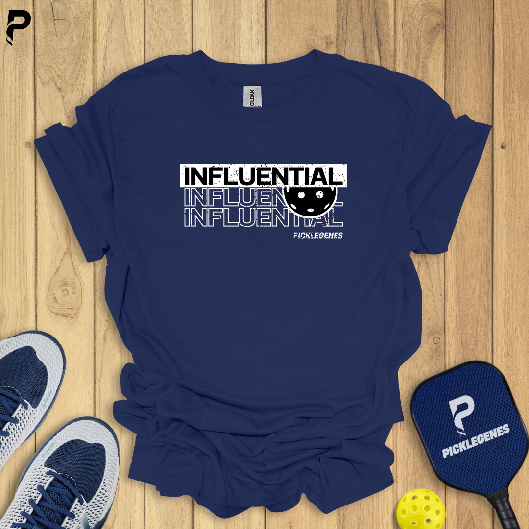 Influential Pickleball T-shirt - Size Chart