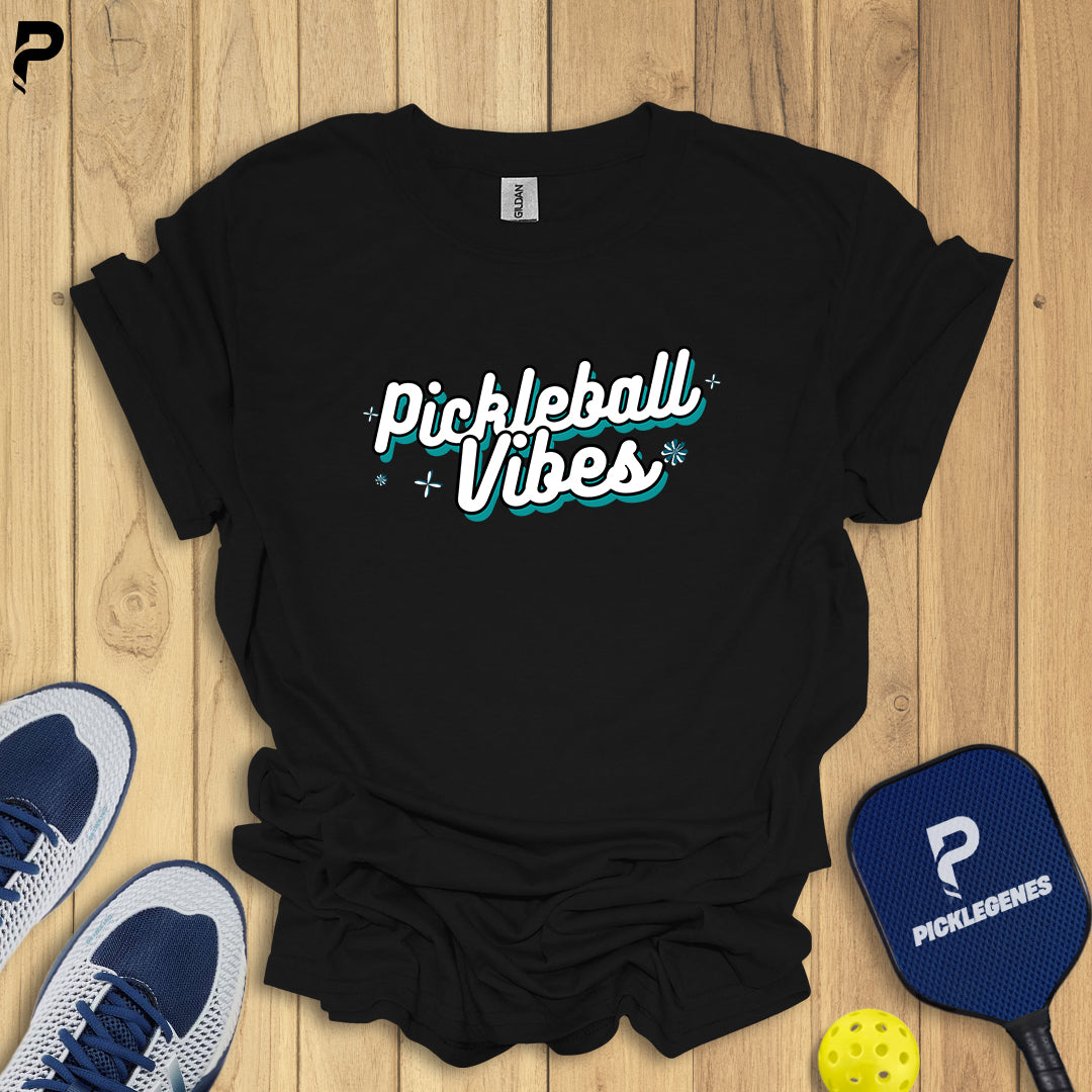 Pickleball Vibes Typo Pickleball T-Shirts - Pickleball T-Shirt Design 6