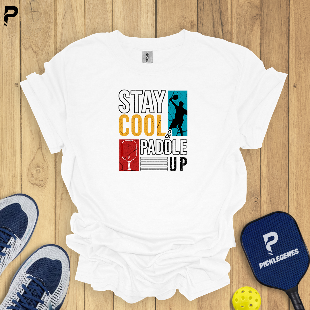 Simple Pickleball And Sunshine Stay Cool Pickleball T-Shirt for Men and Women - PickleGenes Pickleball T-Shirt