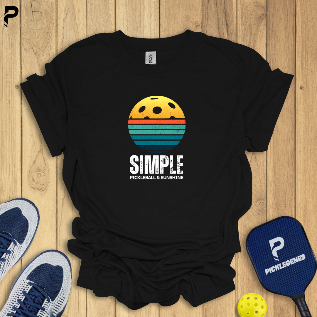 Simple Pickleball And Sunshine Pickleball T-shirt - Pickleball T-Shirt Design 6