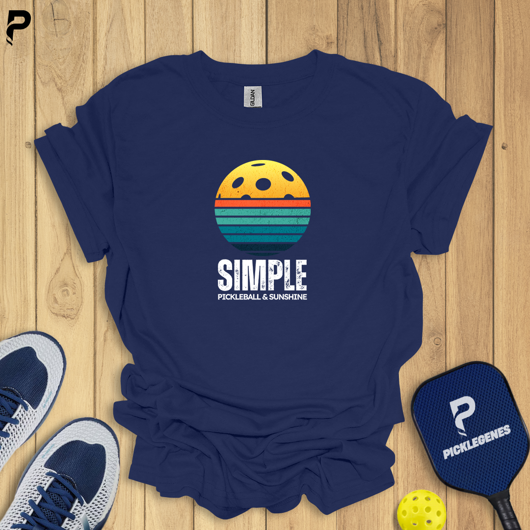 Simple Pickleball And Sunshine Pickleball T-shirt - Pickleball T-Shirt Design 5