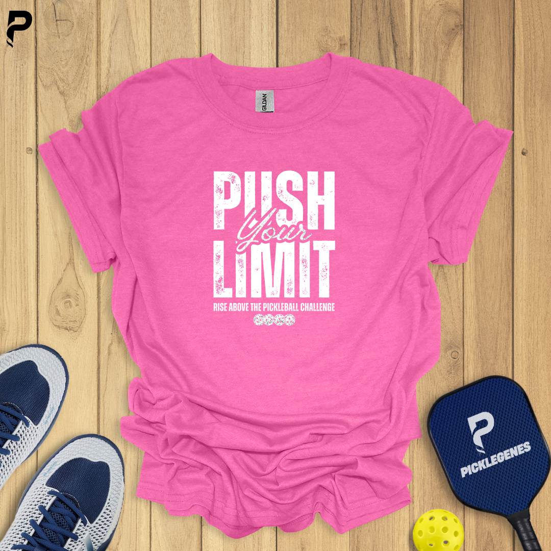 Push Your Limit Athletic Pickleball T-shirt - Back View