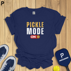 Pickle Mode on Cool Pickleball T-shirt - Back View