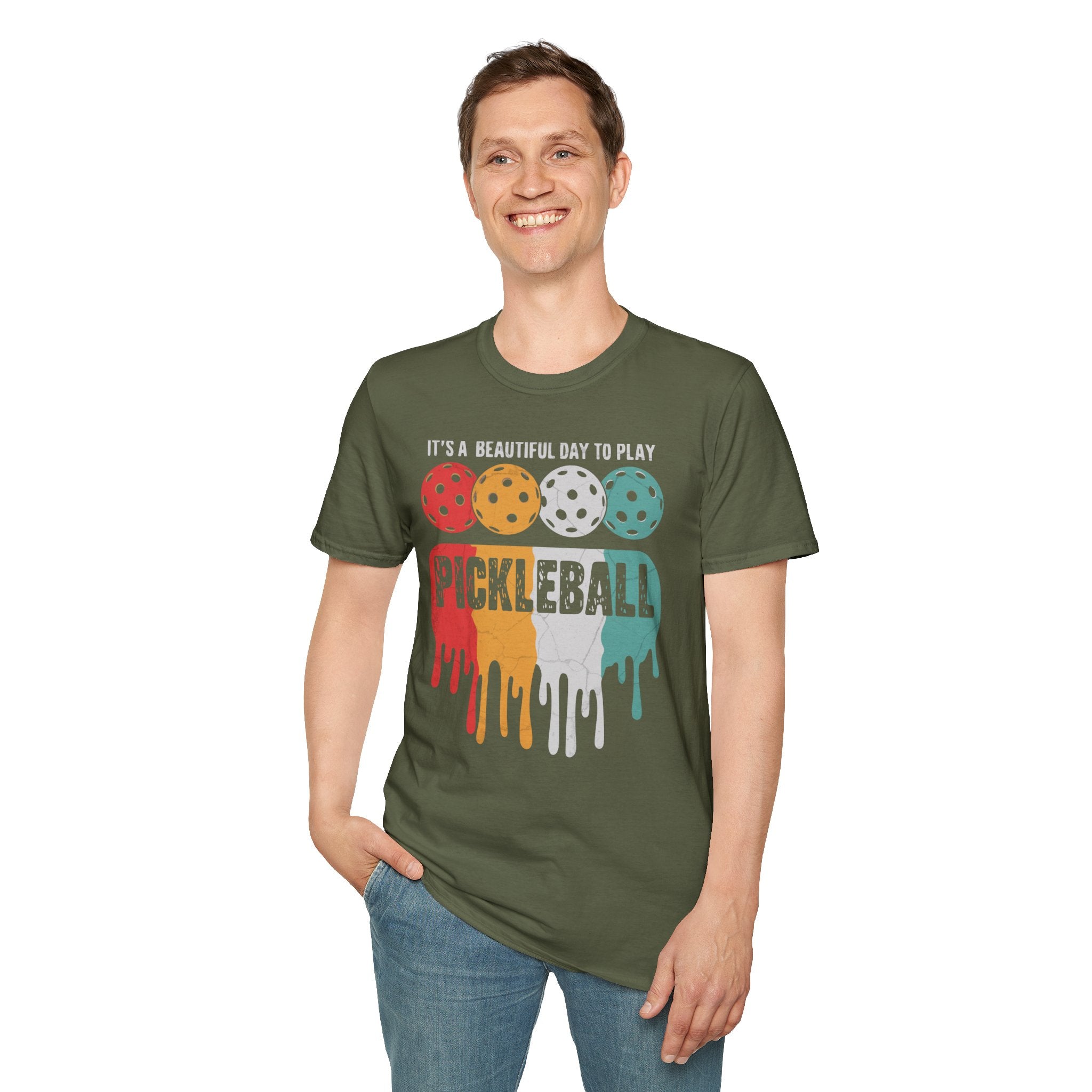 It's A Beautiful Day To Play Pickleball T-shrit - Pickleball T-Shirt Design 35