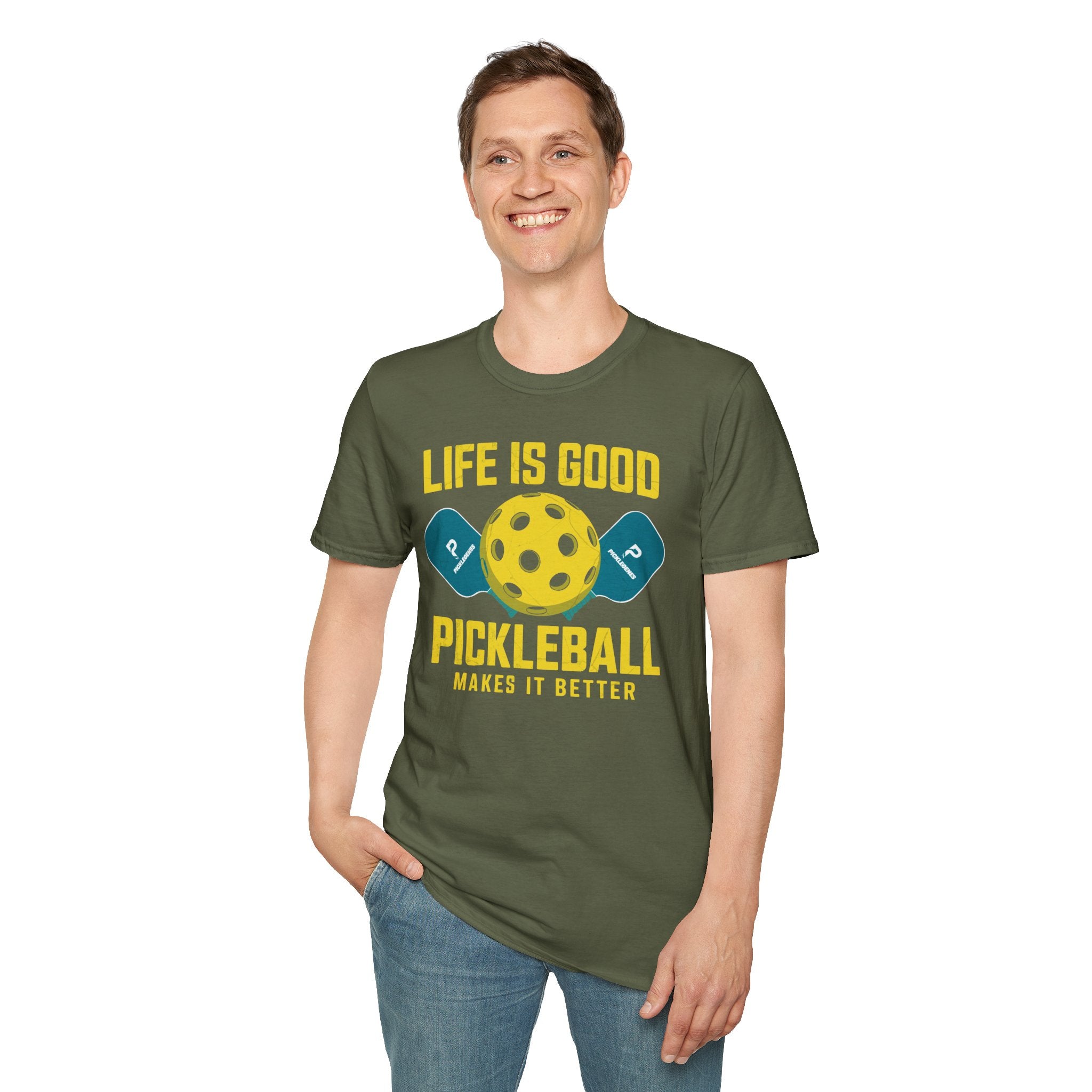 Life Is Good Funny Pickleball T-shirt - Pickleball T-Shirt Design 35