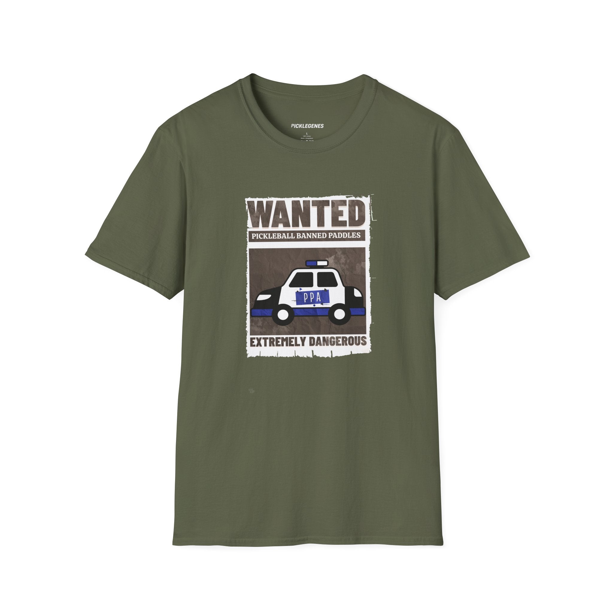Wanted Banned Pickleball T-Shirt - Pickleball T-Shirt Design 11