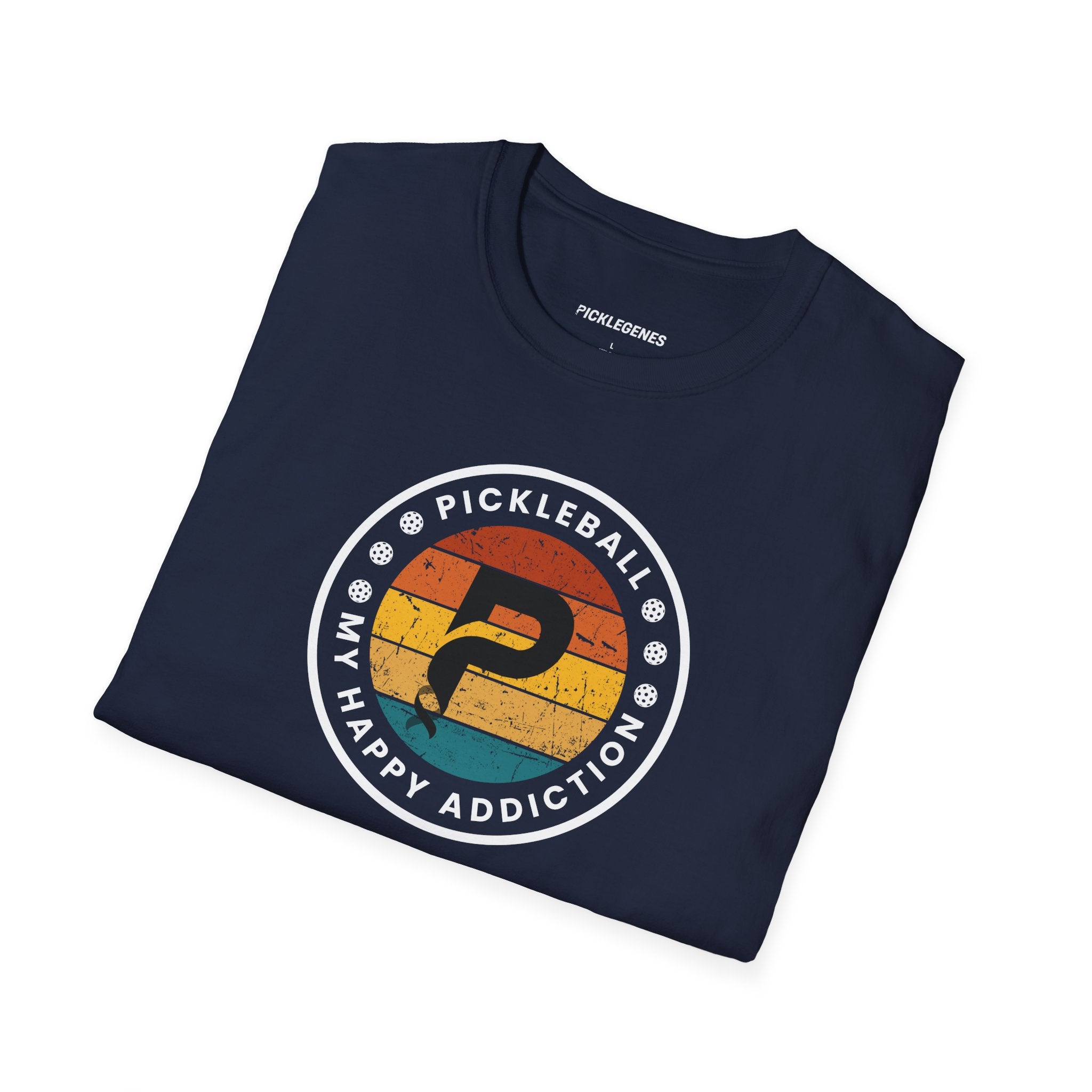 Pickleball My Happy Addiction Pickleball T-shirt - Pickleball T-Shirt Design 31