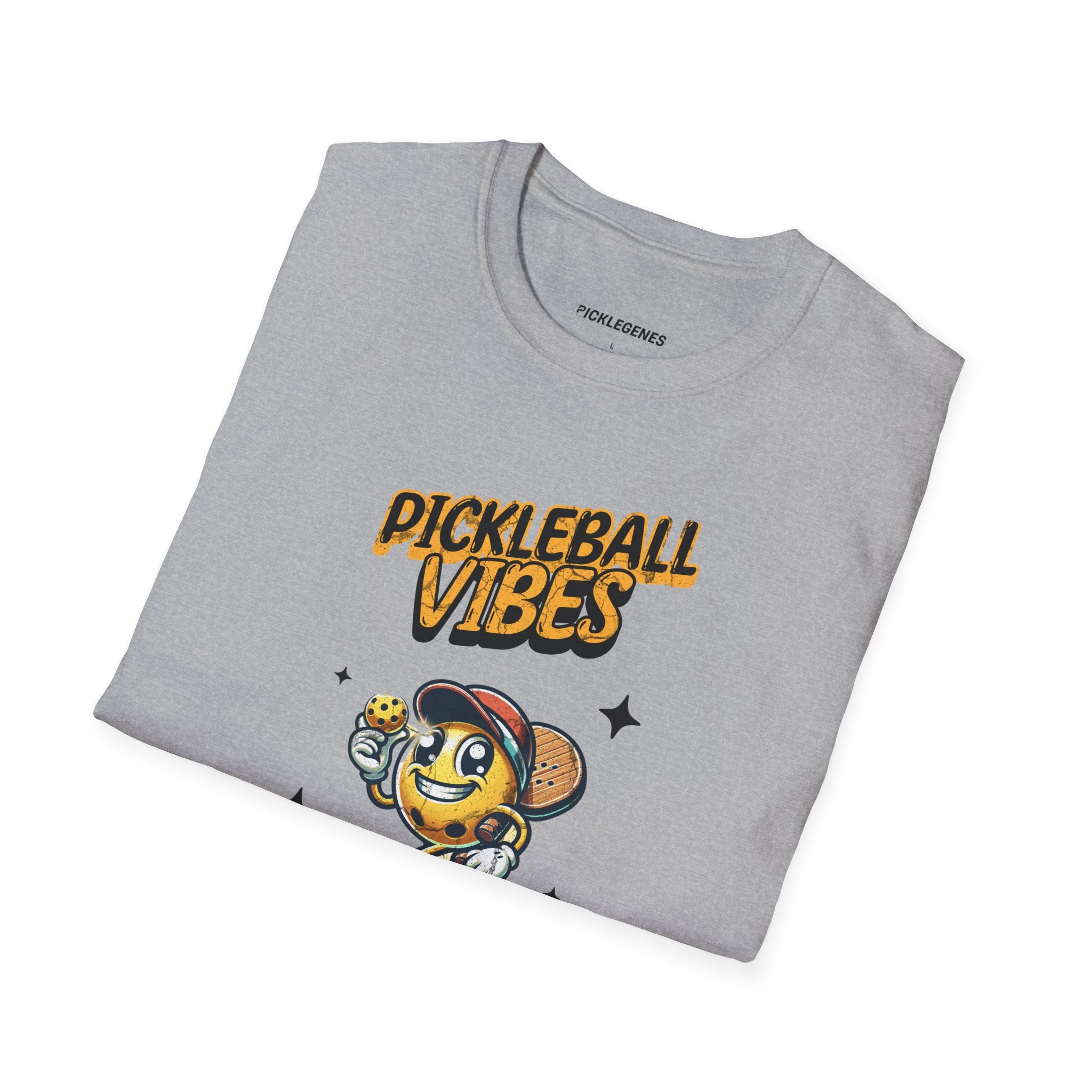 Pickleball Vibes Animated Funny Pickleball T-shirt for Pickleball Players - Pickleball T-Shirt Design 23