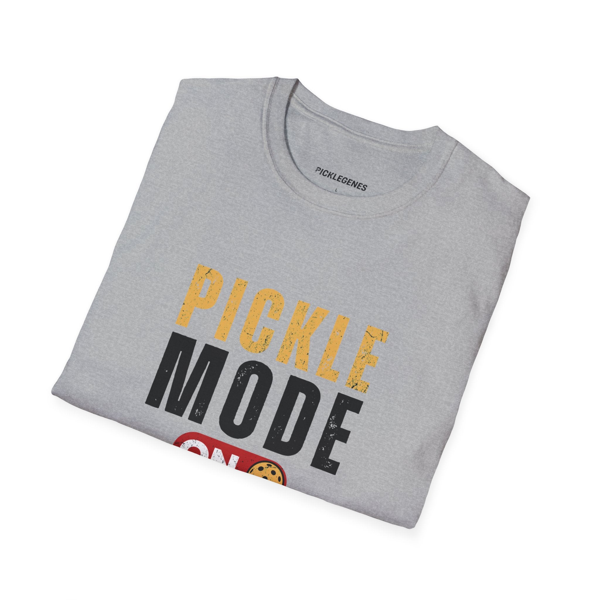 Pickle Mode on Cool Pickleball T-shirt - Pickleball T-Shirt Design 23