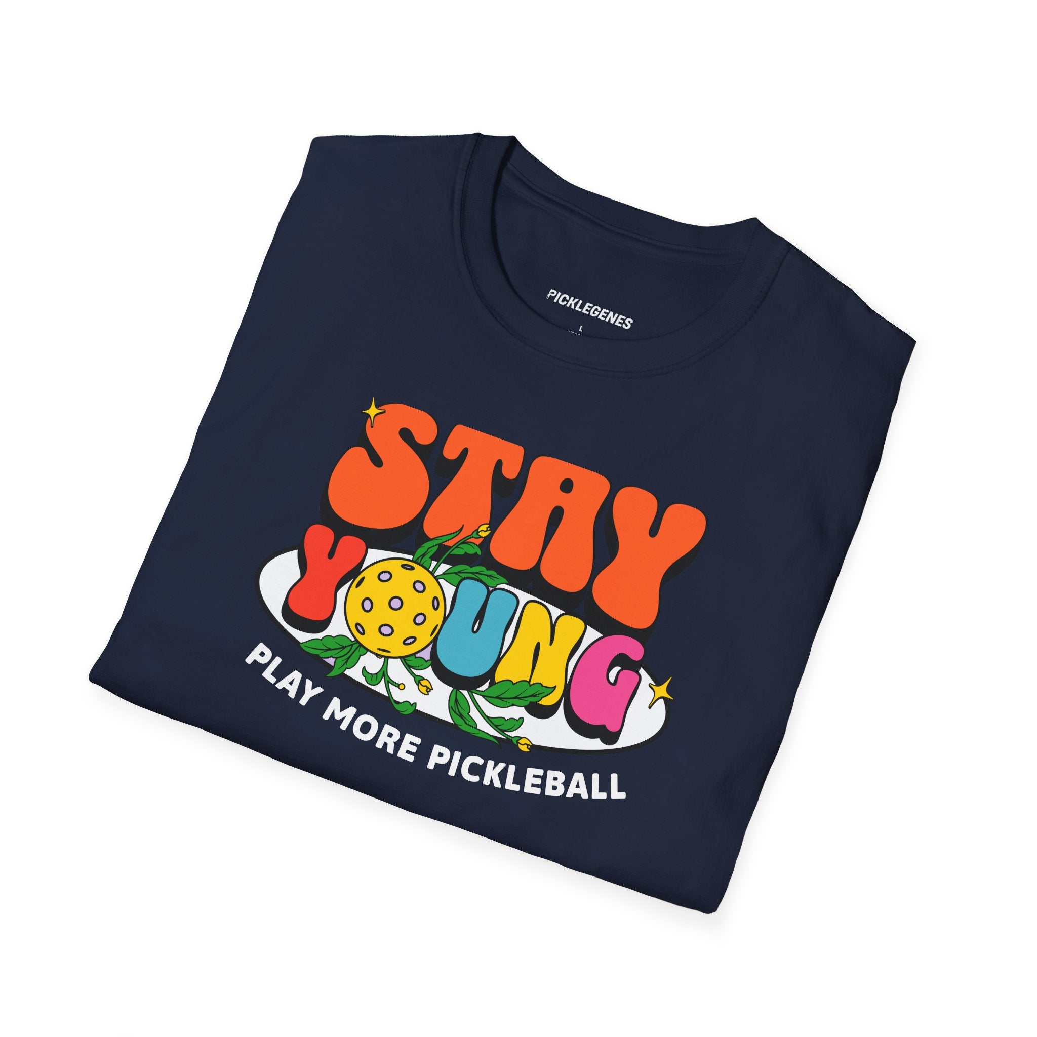Stay Young Play More Pickleball T-shrit - Pickleball T-Shirt Design 32