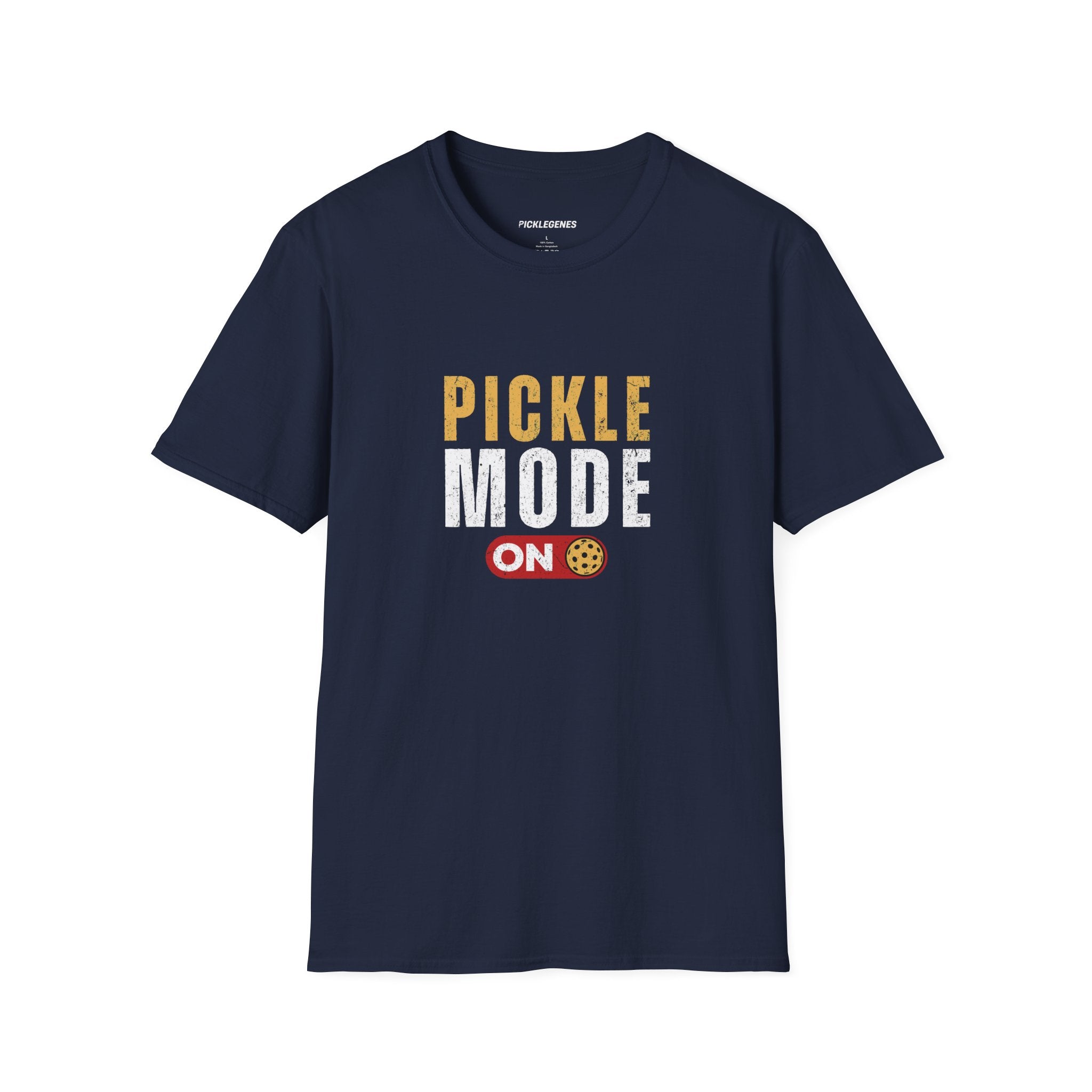 Pickle Mode on Cool Pickleball T-shirt - Pickleball T-Shirt Design 13