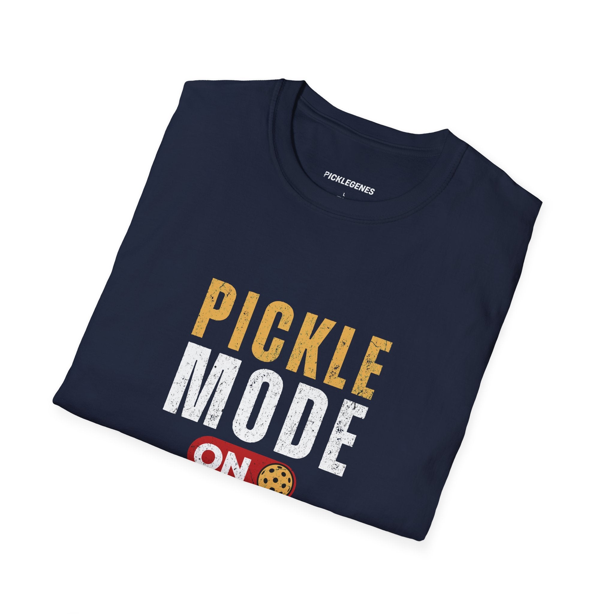 Pickle Mode on Cool Pickleball T-shirt - Pickleball T-Shirt Design 32
