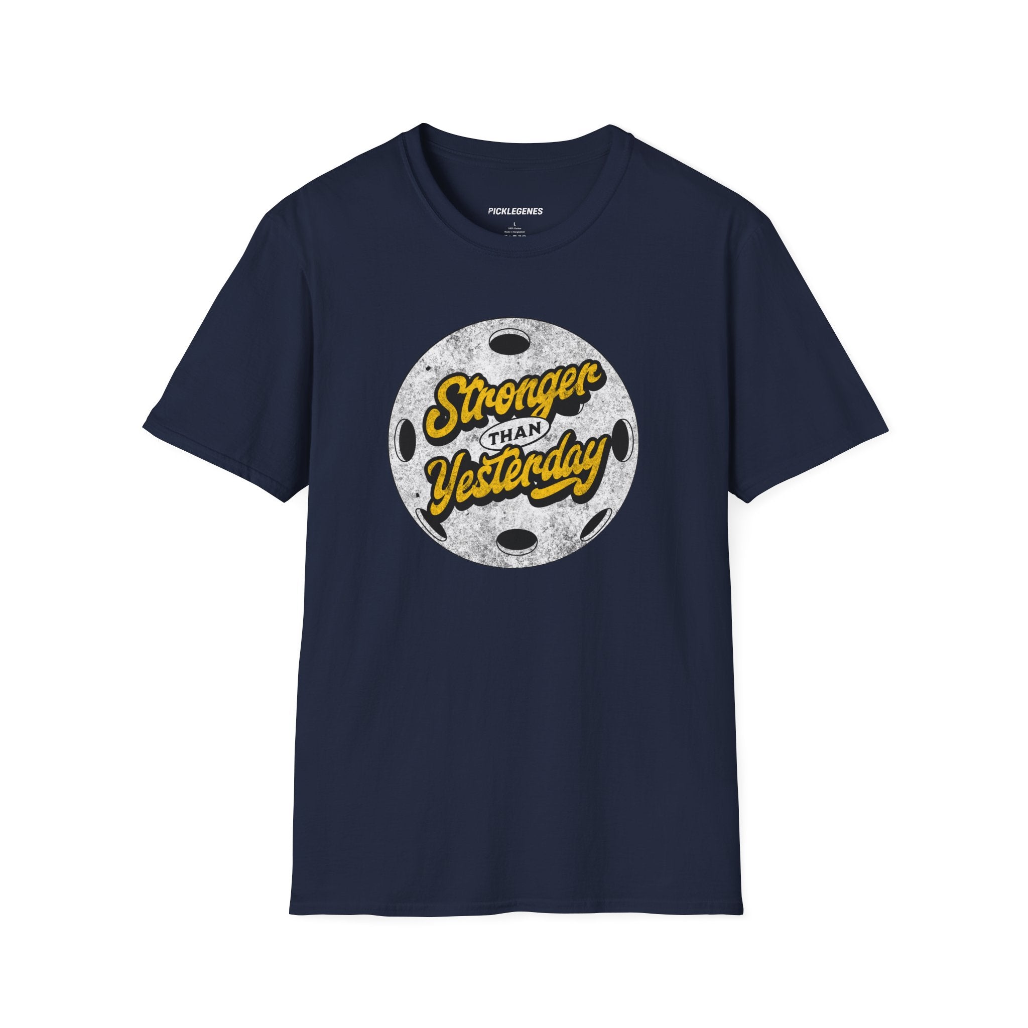 Stronger Than Yesterday Athletic Pickleball T-Shirt for Men & Women - Pickleball T-Shirt Design 20