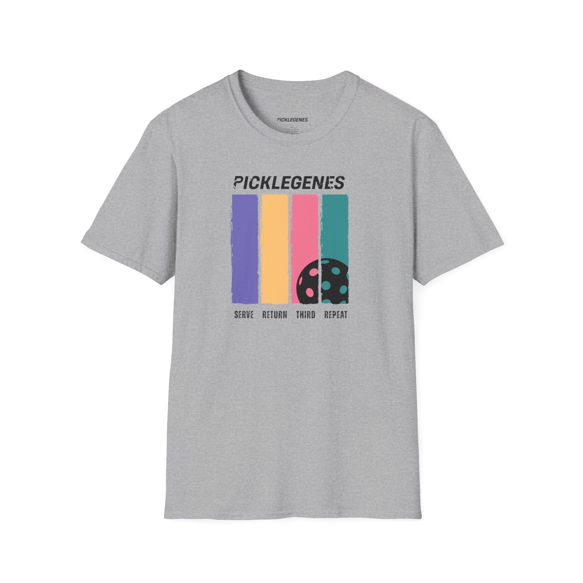 Serve Return Third Repeat Pickleball T-shirt - Pickleball T-Shirt Design 10