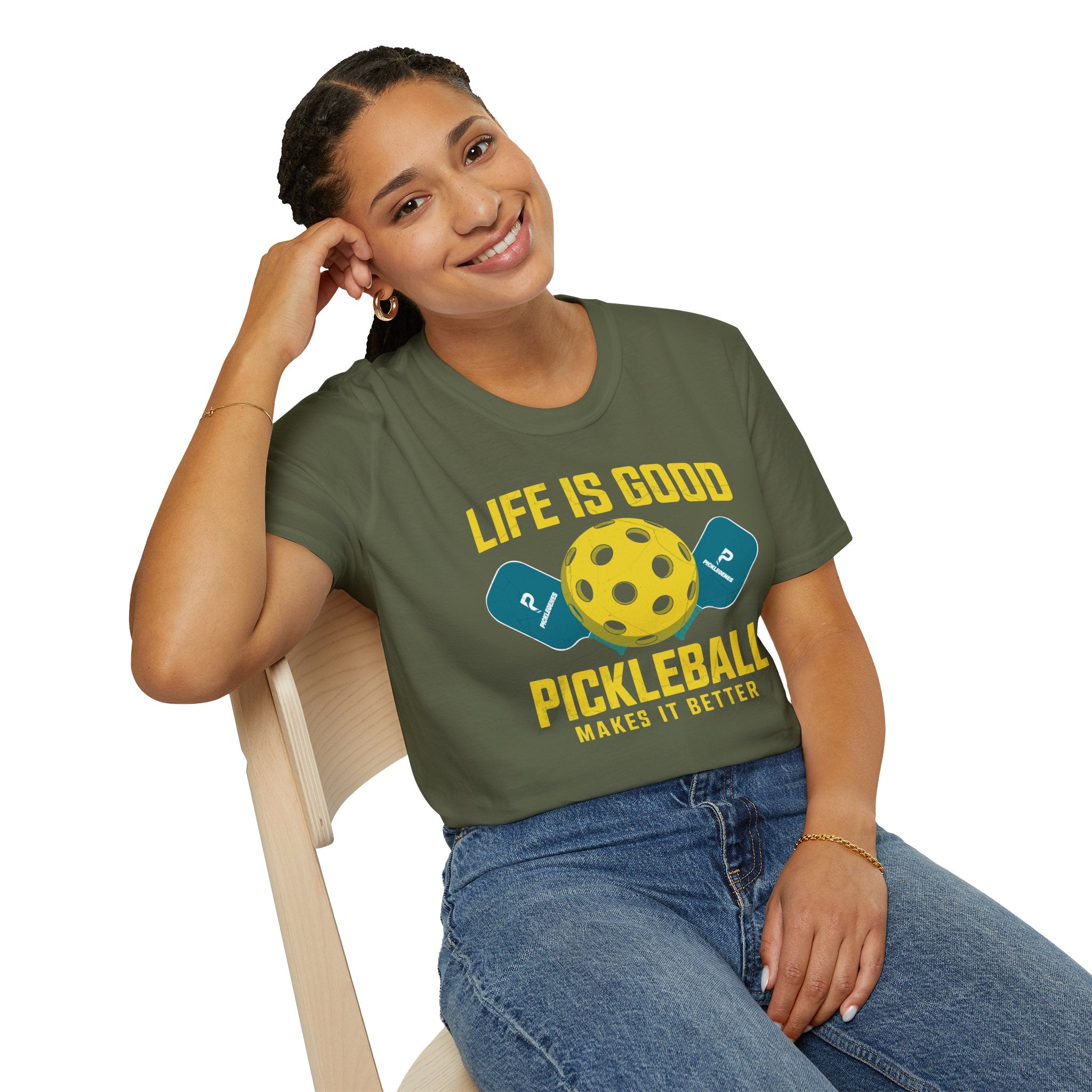 Life Is Good Funny Pickleball T-shirt - Pickleball T-Shirt Design 38