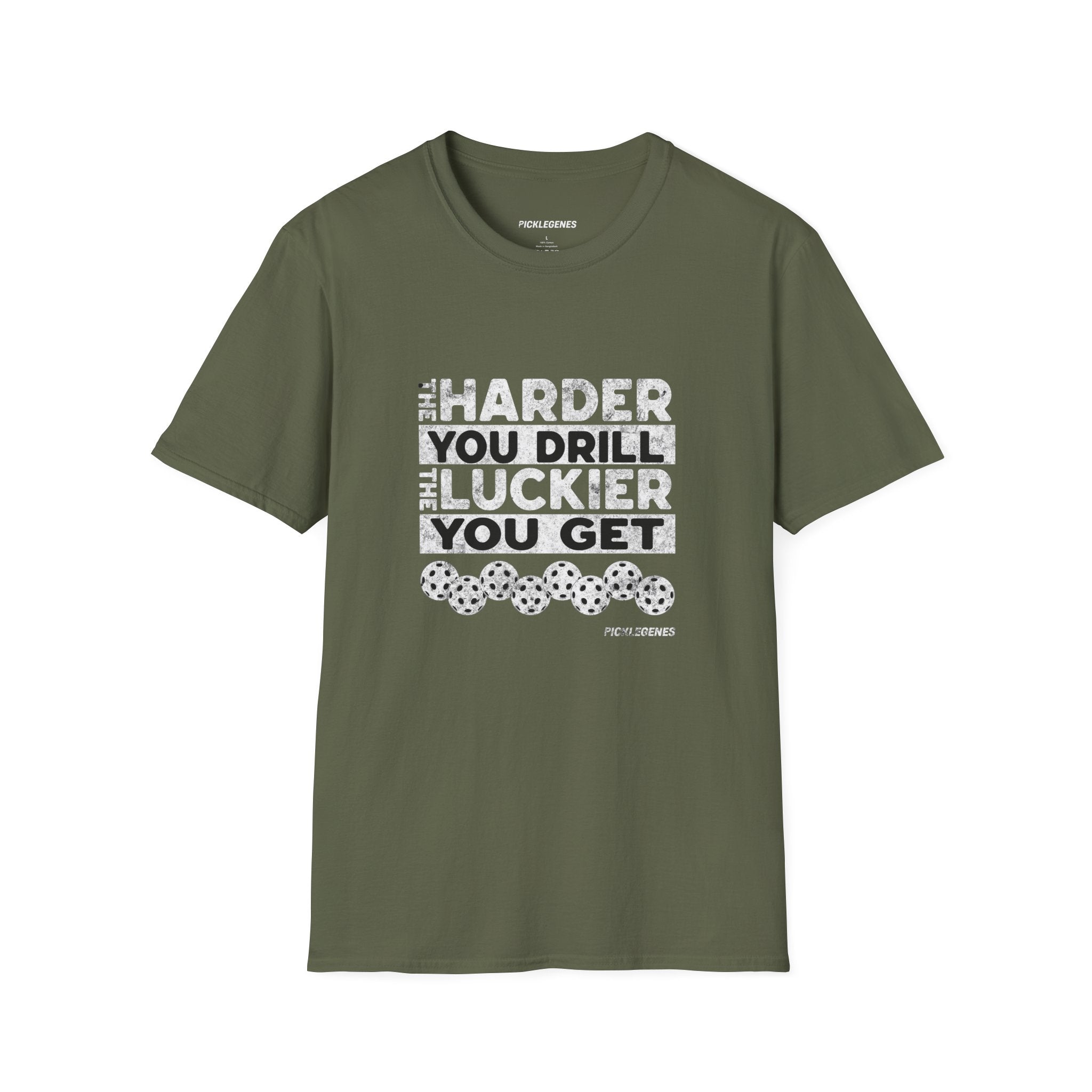 The Harder You Drill - Pickleball T-Shirt Design 11