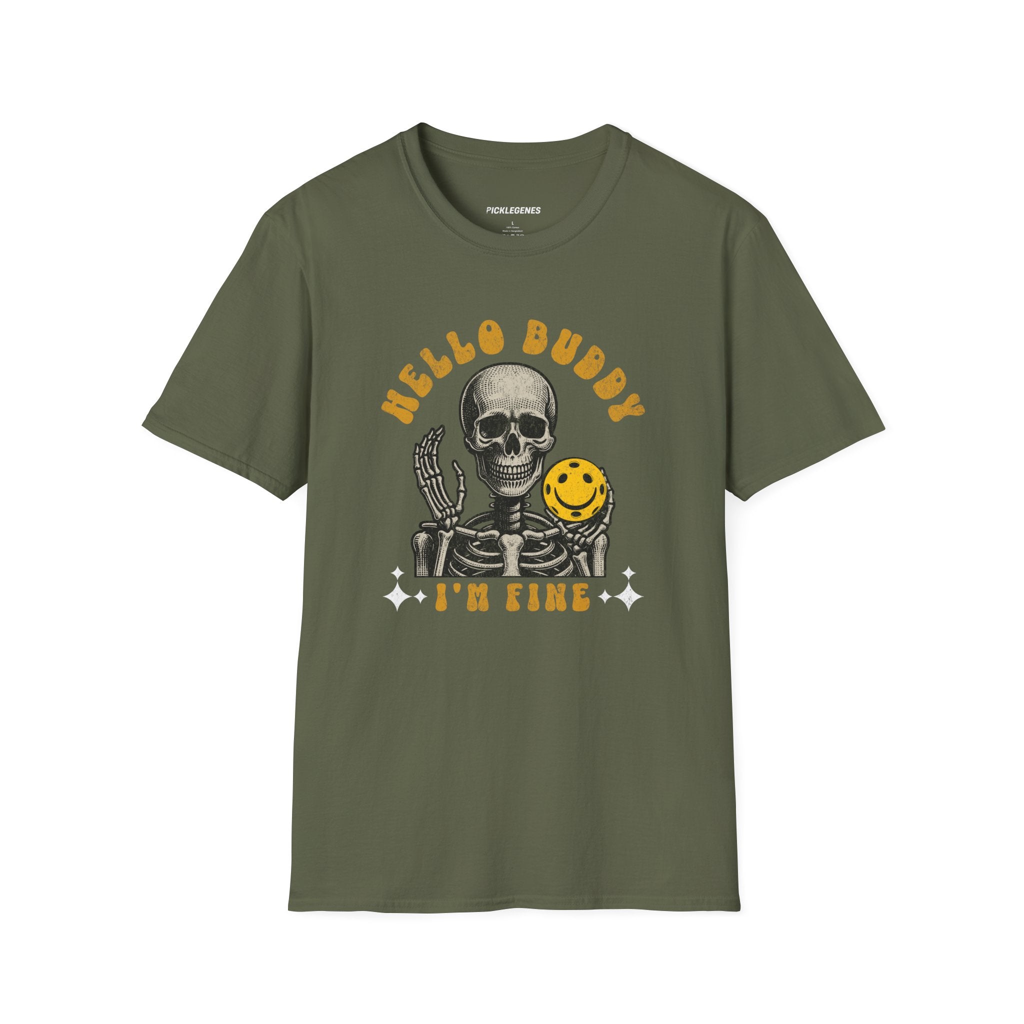 Hello Buddy I’m Fine Pickleball T-Shirt - Pickleball T-Shirt Design 11
