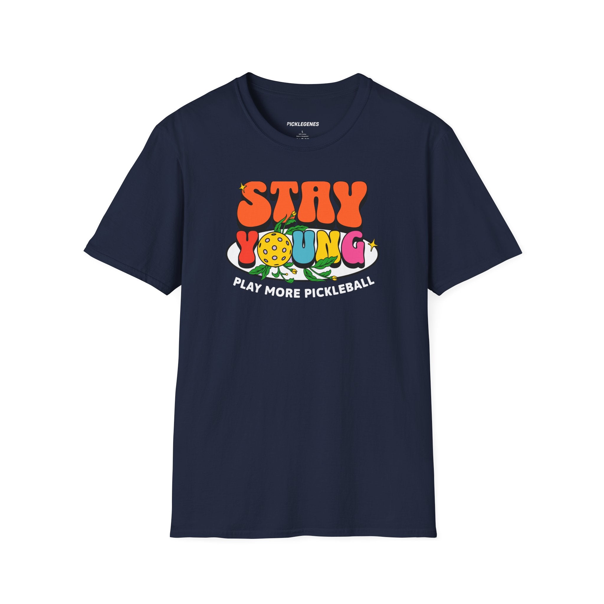Stay Young Play More Pickleball T-shrit - Pickleball T-Shirt Design 13