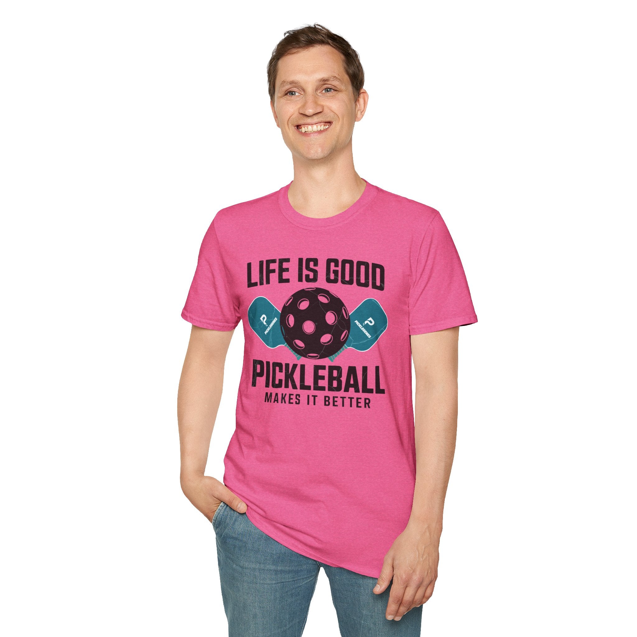 Life Is Good Funny Pickleball T-shirt - Pickleball T-Shirt Design 39