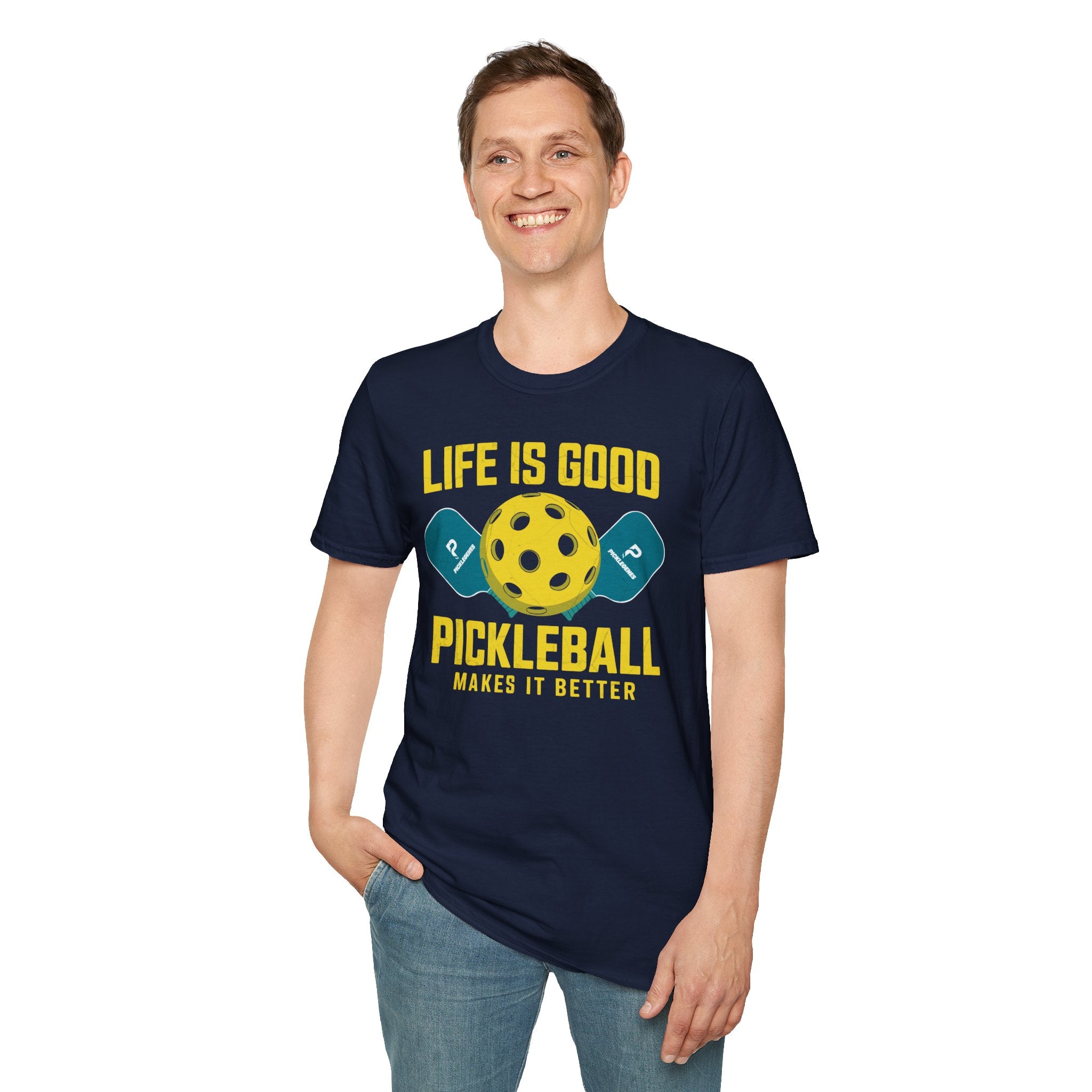 Life Is Good Funny Pickleball T-shirt - Pickleball T-Shirt Design 19