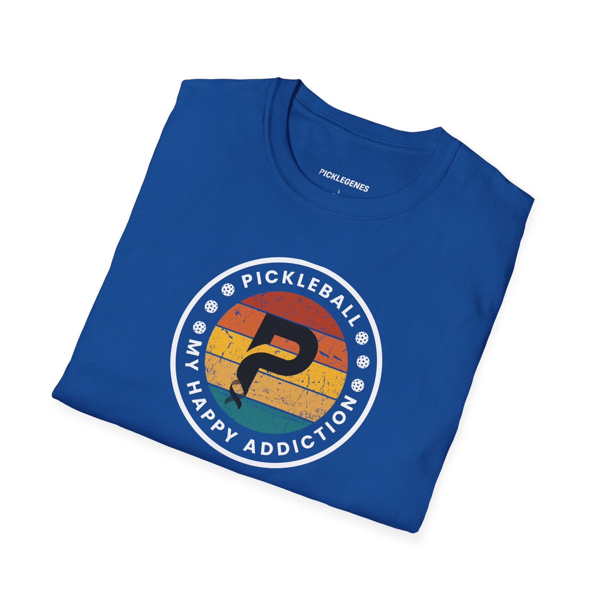 Pickleball My Happy Addiction Pickleball T-shirt - Pickleball T-Shirt Design 28