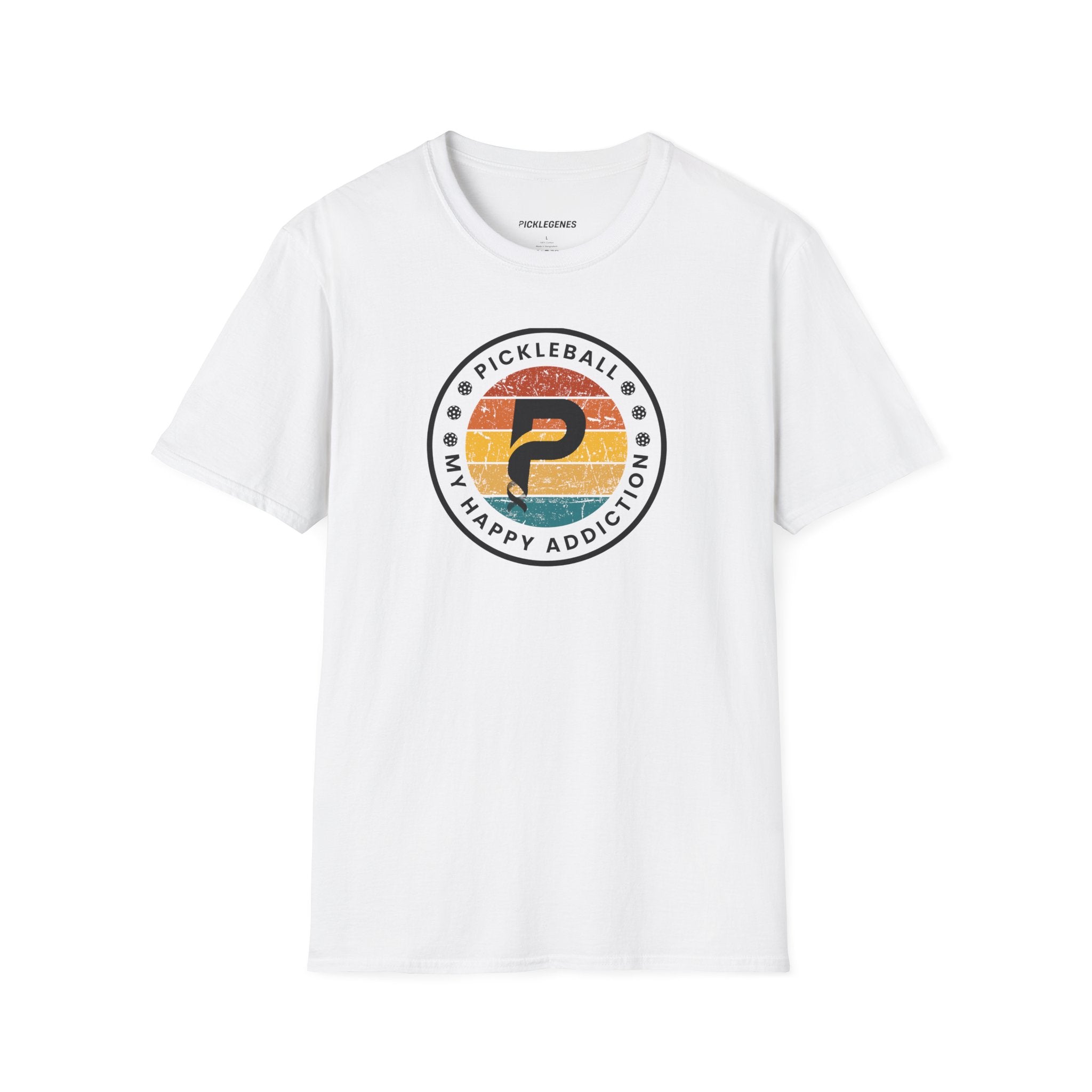 Pickleball My Happy Addiction Pickleball T-shirt - Pickleball T-Shirt Design 7