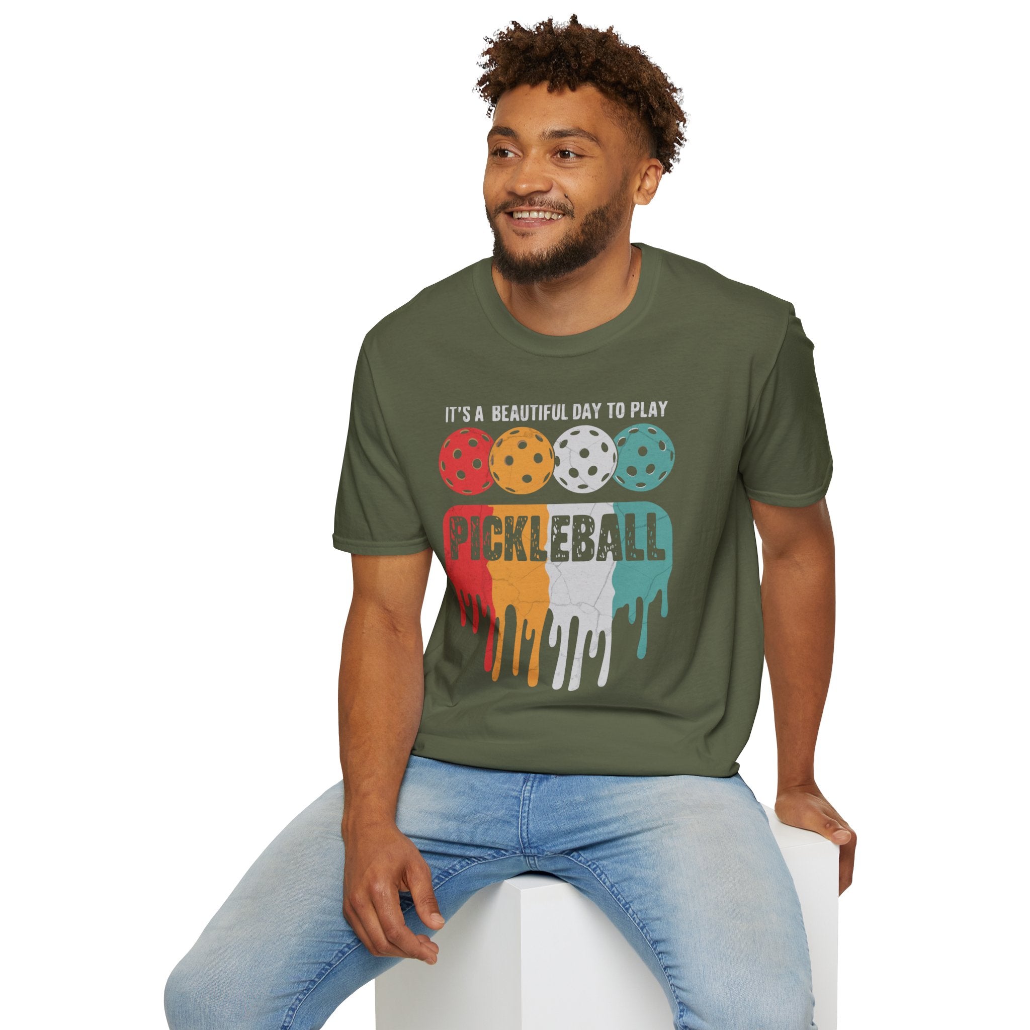 It's A Beautiful Day To Play Pickleball T-shrit - Pickleball T-Shirt Design 37