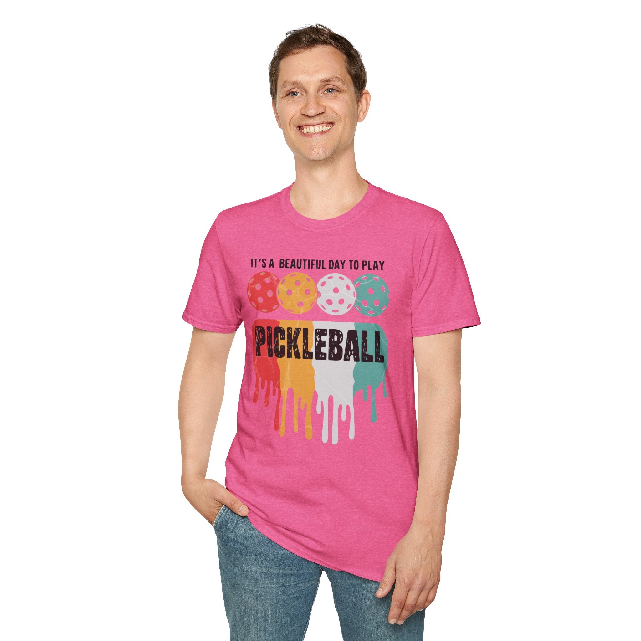 It's A Beautiful Day To Play Pickleball T-shrit - Pickleball T-Shirt Design 39