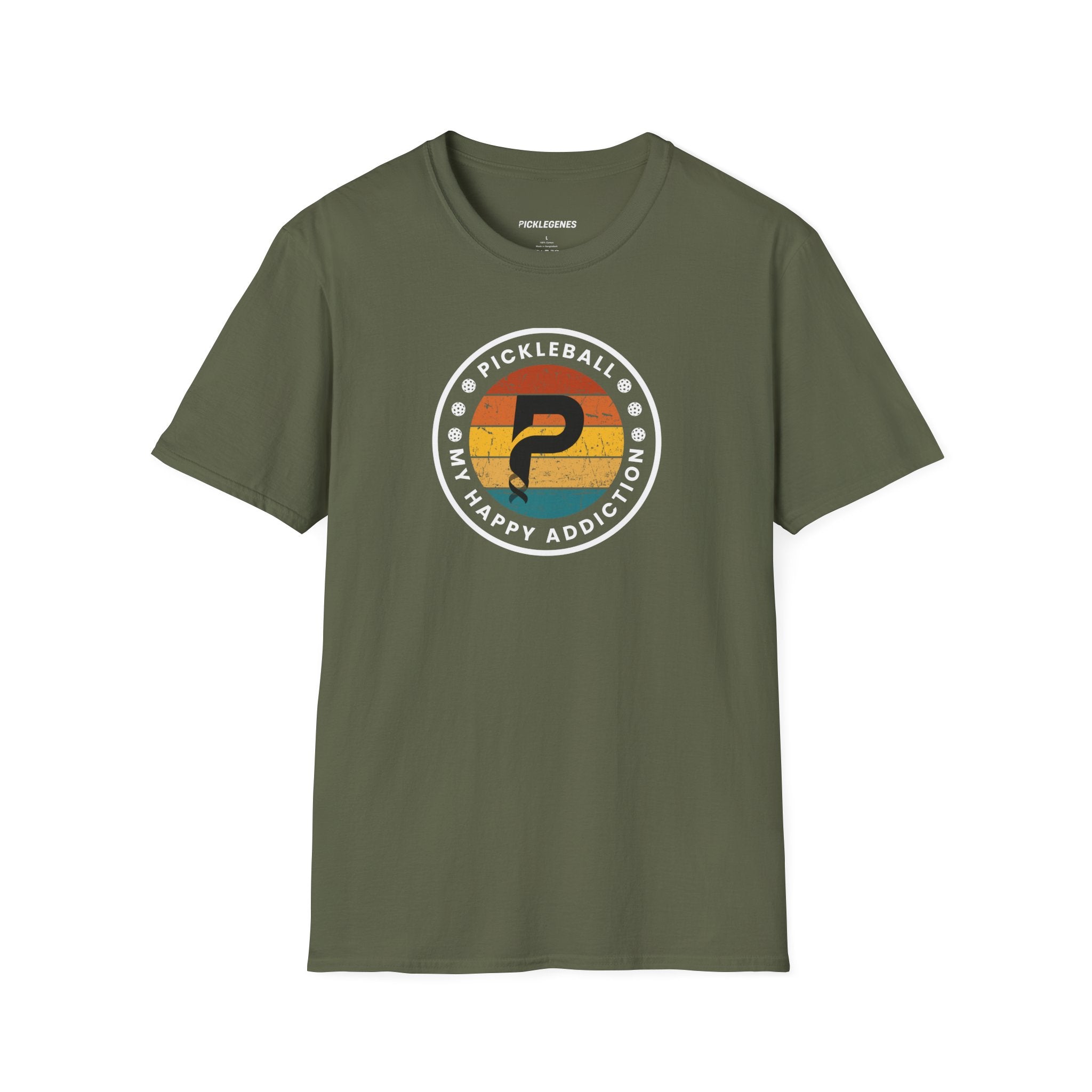 Pickleball My Happy Addiction Pickleball T-shirt - Pickleball T-Shirt Design 10