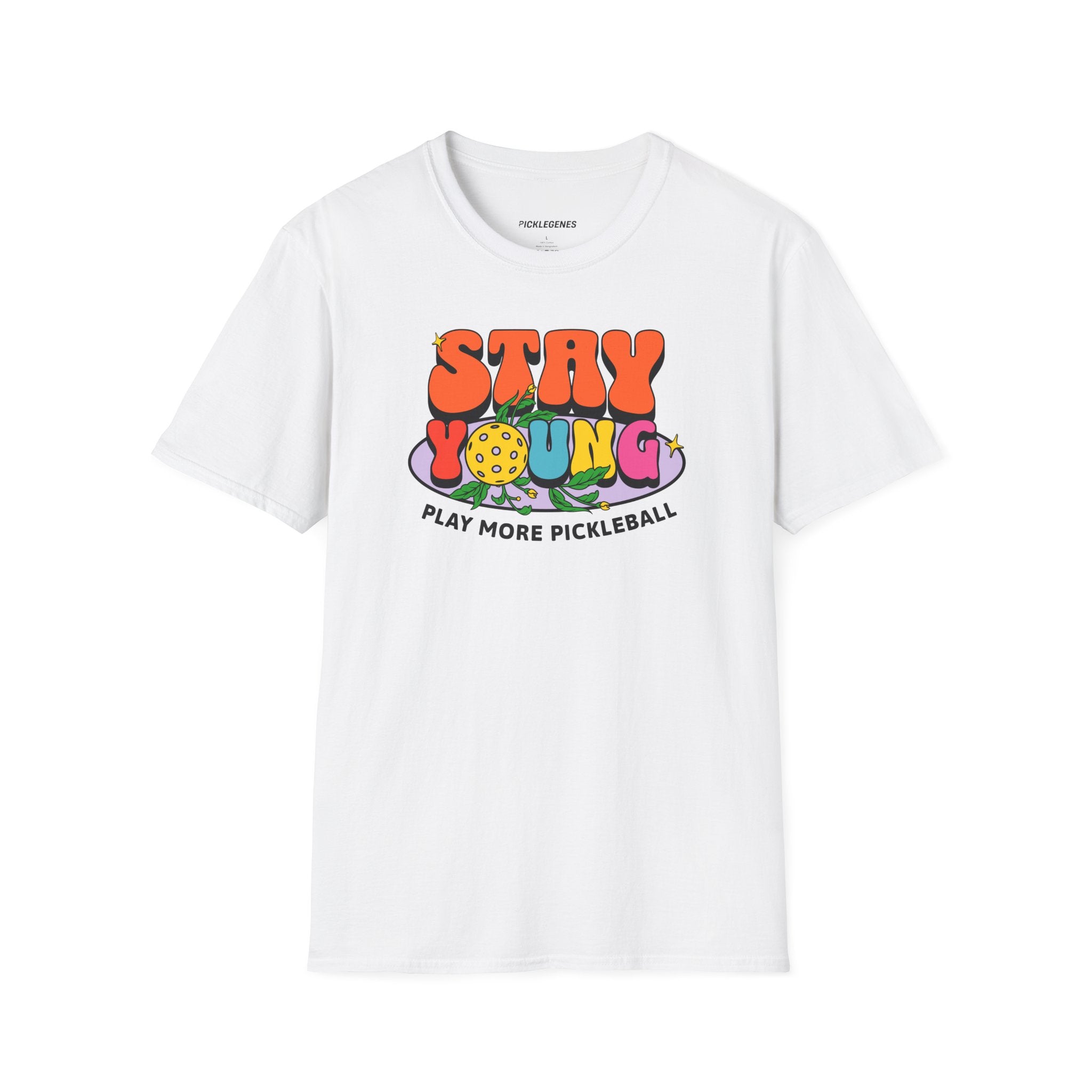 Stay Young Play More Pickleball T-shrit - Pickleball T-Shirt Design 8
