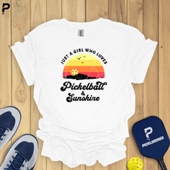 Just A Girl Who Love Pickleball T-Shirt - Pickleball T-Shirt Design 5